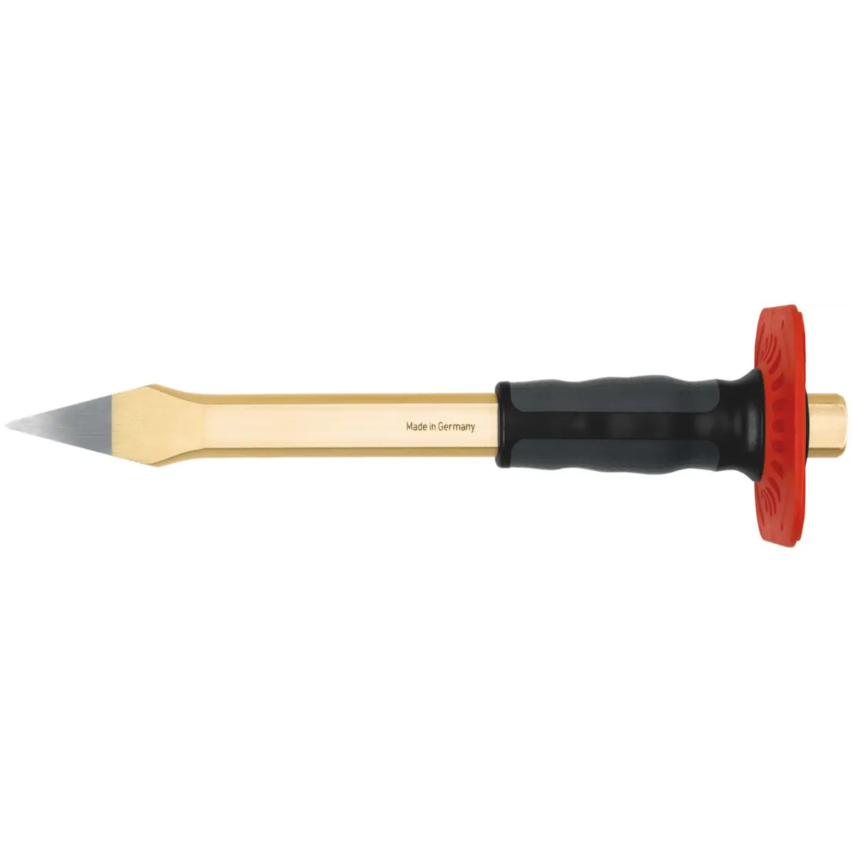 Rennsteig Kreuzmeißel mit Handschutz 9 x 300 mm, poliert