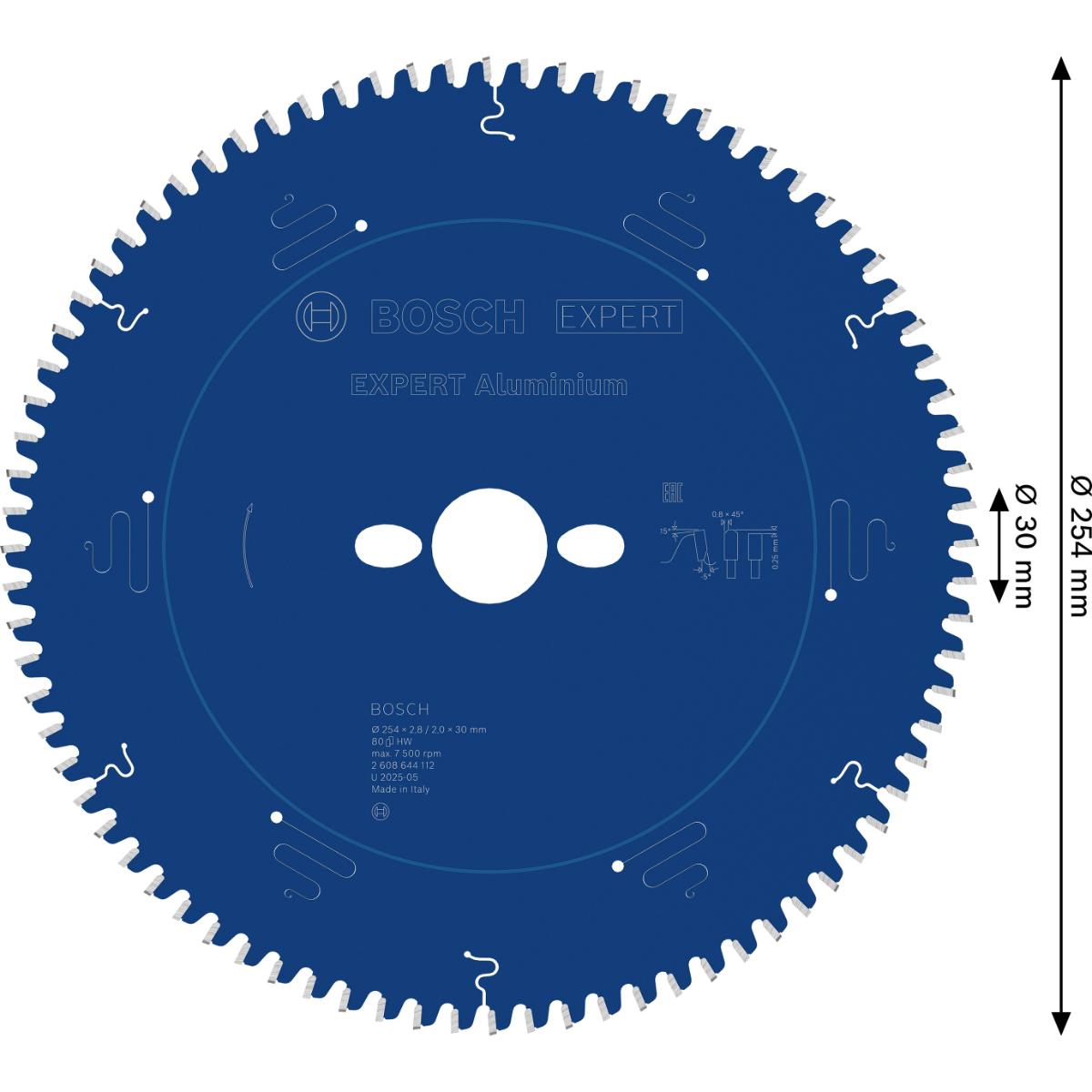 Bosch Kreissägeblatt Expert for Aluminium ø 254 mm