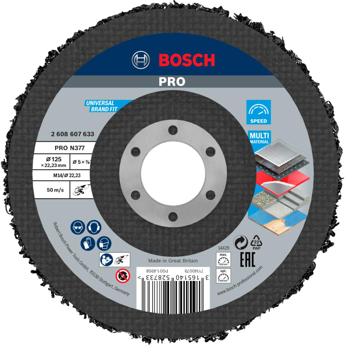 Bosch PRO Reinigungsscheibe N377, Best for Metal