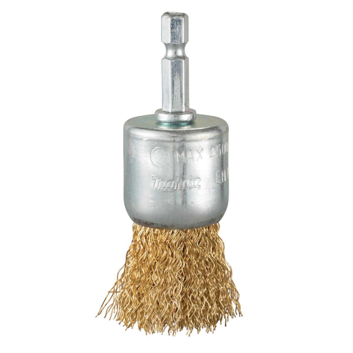 Makita Pinselbürste - gewellt - verzinkt - 1/4 Zoll-Sechskant