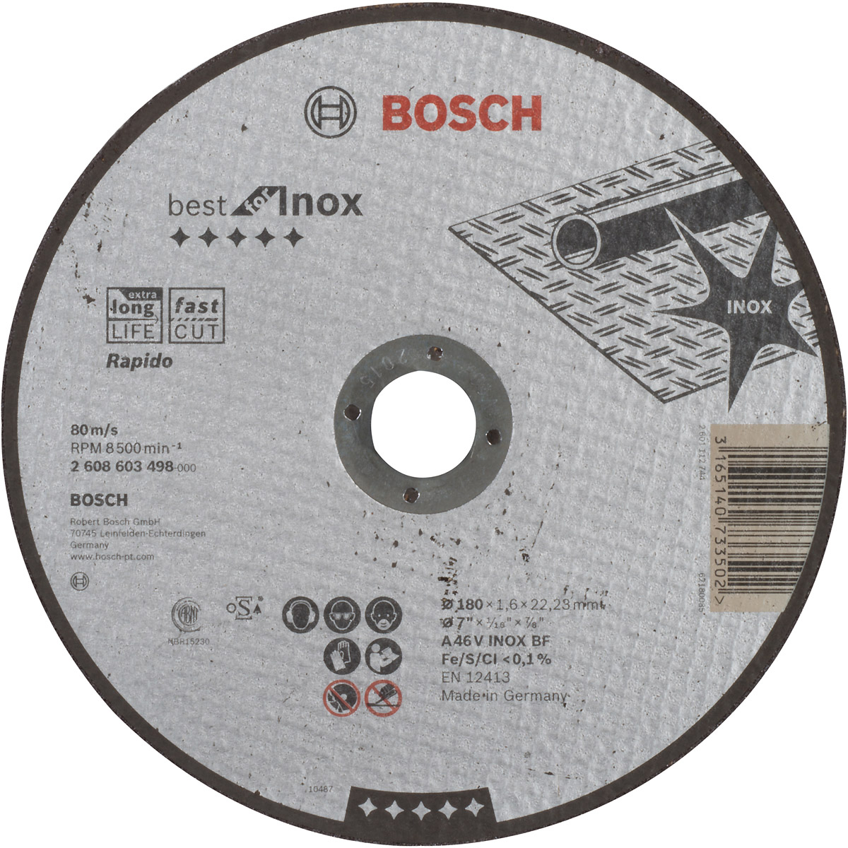 Bosch Trennscheibe gerade Best for Inox - Rapido A 46 V INOX BF