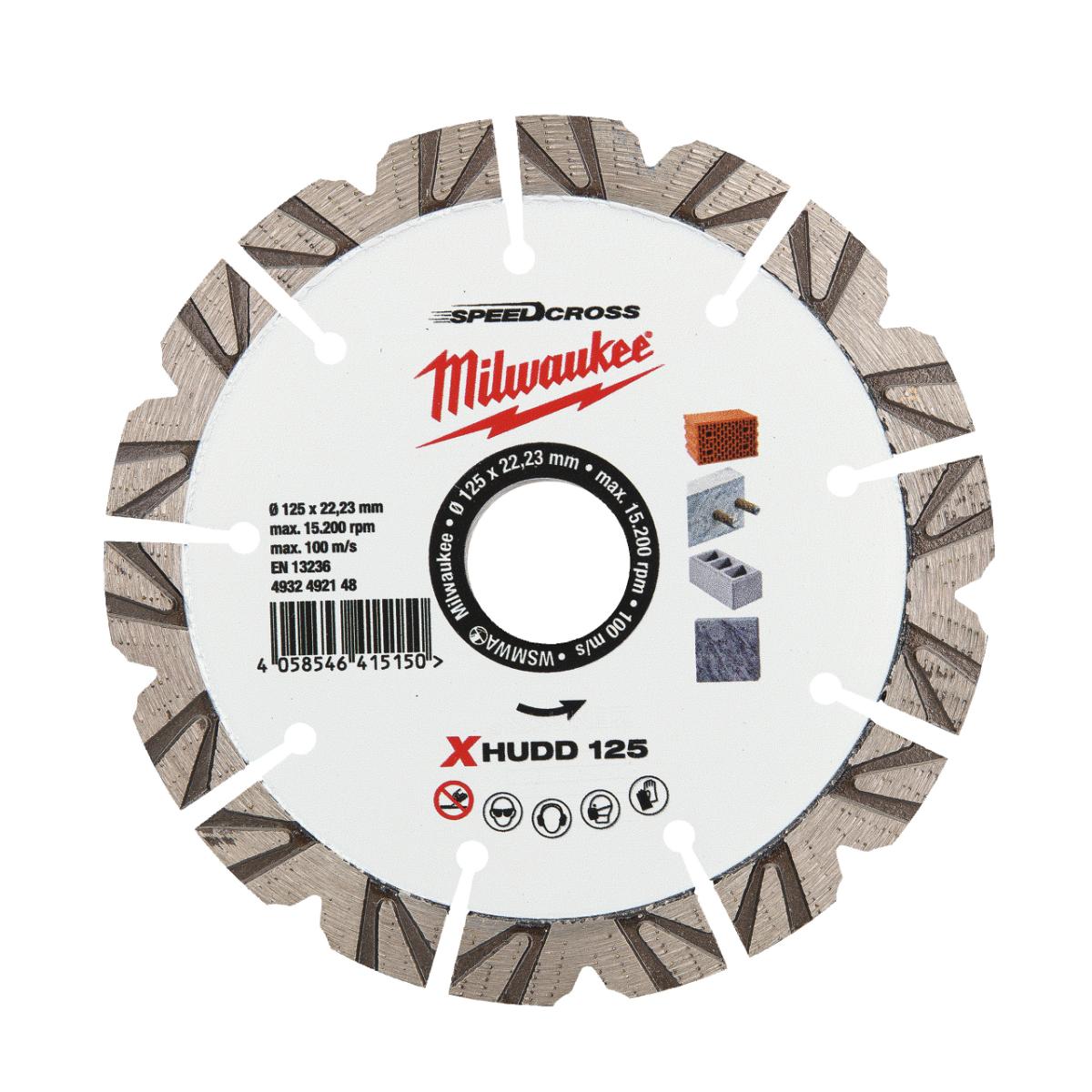 Milwaukee Speedcross Diamanttrennscheibe XHUDD