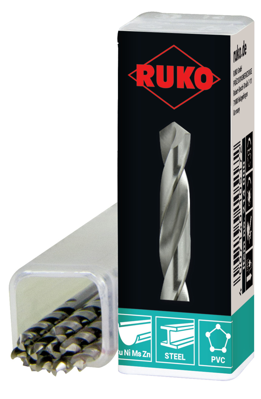 RUKO Spiralbohrer DIN 338 Typ N HSS