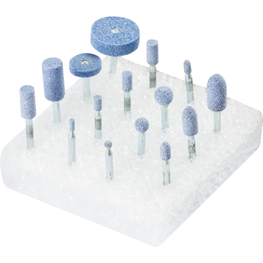 PFERD TOOLS TOUGH Schleifstift-Set 15-tlg. Schaft-Ø 3 mm CO80 für schwer zerspanbare Werkstoffe