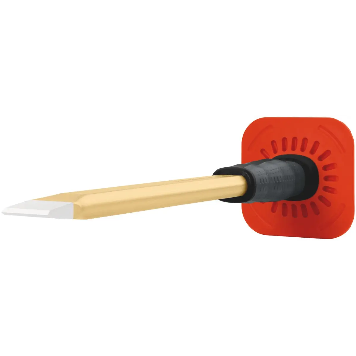Rennsteig Flachmeißel mit Handschutz 27 x 350 mm, lackiert