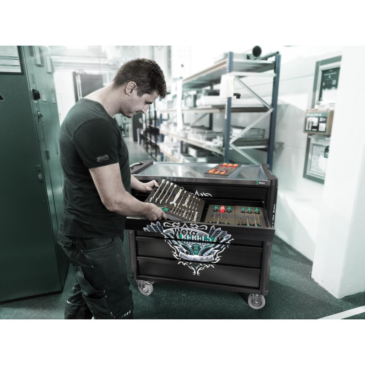 Wera 9801 Tool Rebel Werkstattwagen Stainless XXL, ohne Werkzeug
