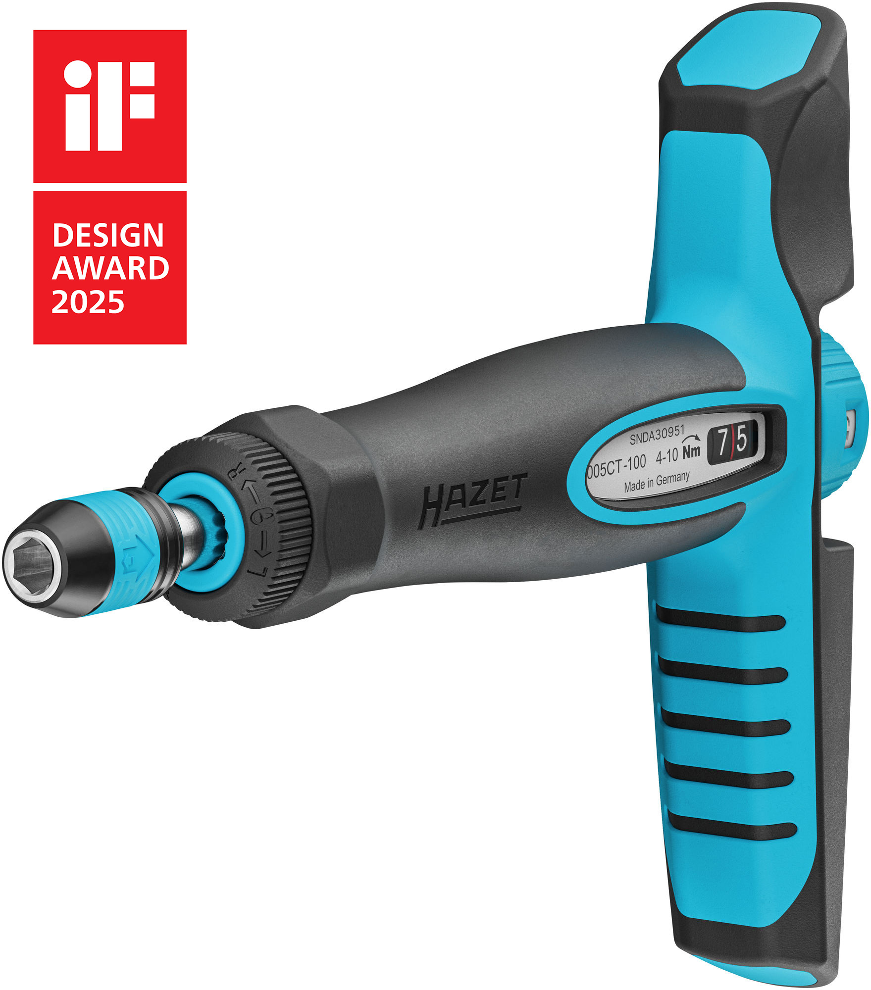 HAZET Drehmomentschraubendreher mit Quergriff 6005CT-100