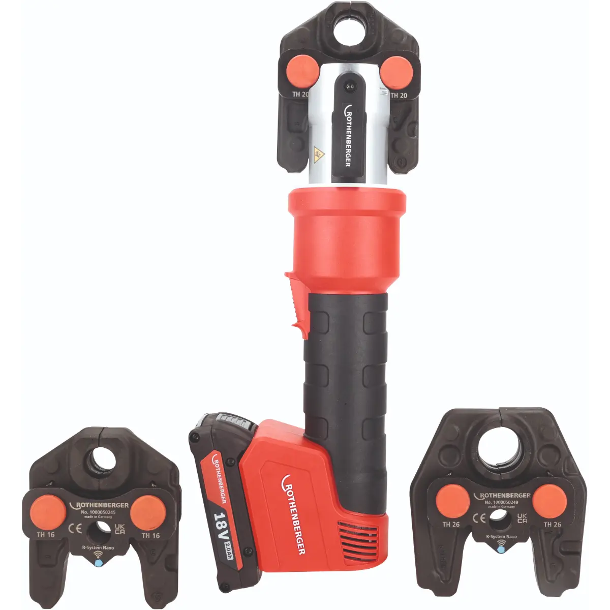 Rothenberger ROMAX NANO iJAWs Set, TH, 16-20-26mm, 2Ah, AMPShare