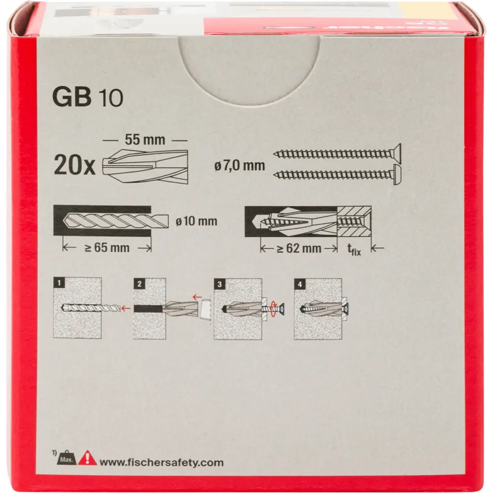 Fischer Gasbetondübel GB 10