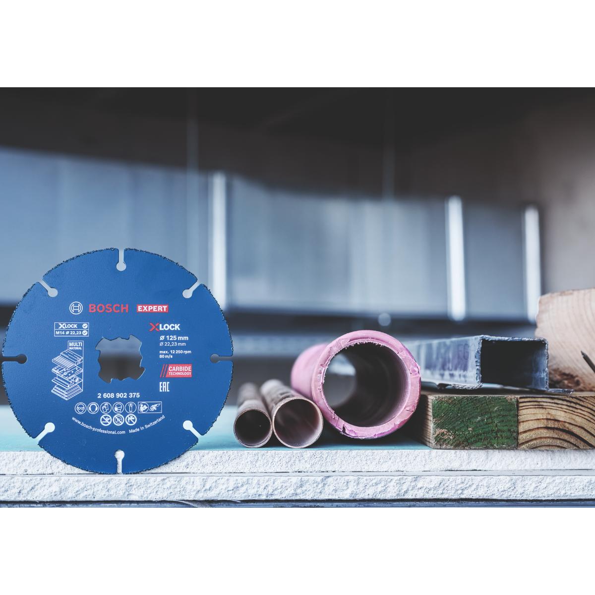 Bosch EXPERT Multi Material Carbide-Trennscheibe, 115 x 22,23 mm, X-Lock, 10-Stück