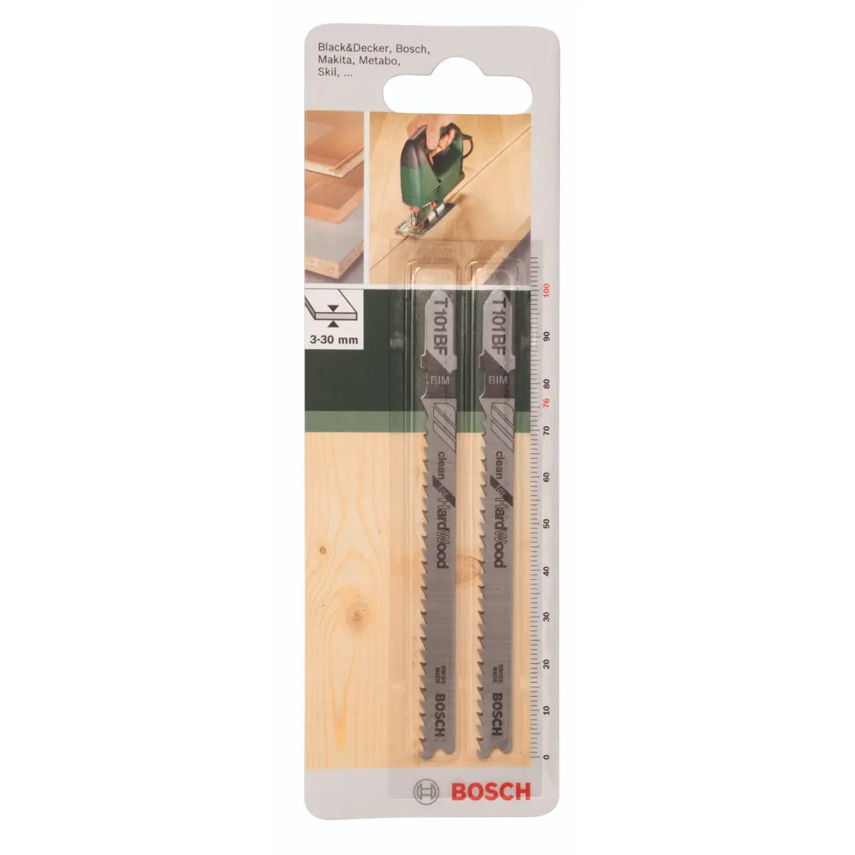 Bosch Stichsägeblatt BIM, T 101 BF Clean for Hard Wood