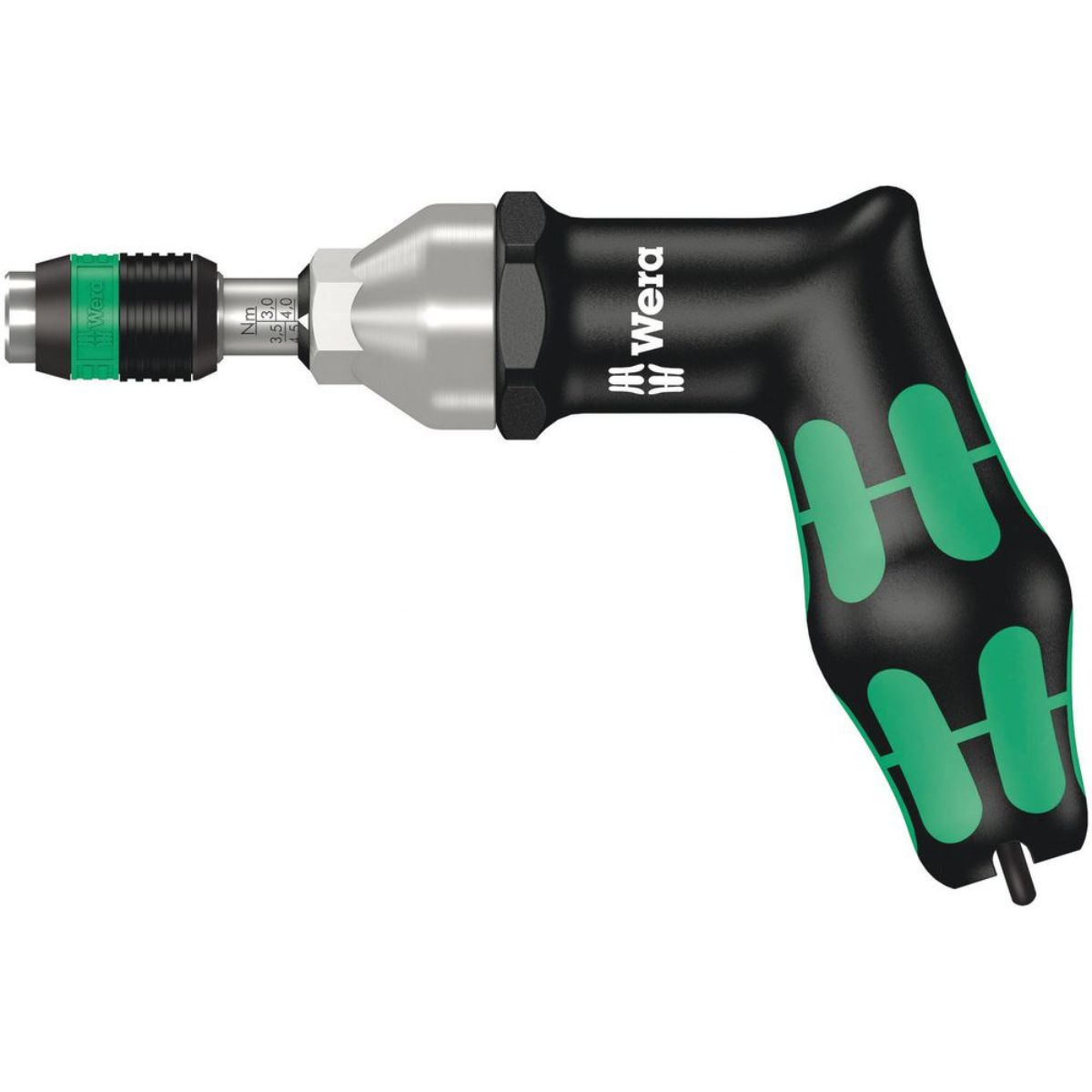 Wera Serie 7400 Kraftform Pistolengriff, Drehmomentschraubendreher + Rapidaptor Schnellwechselfutter