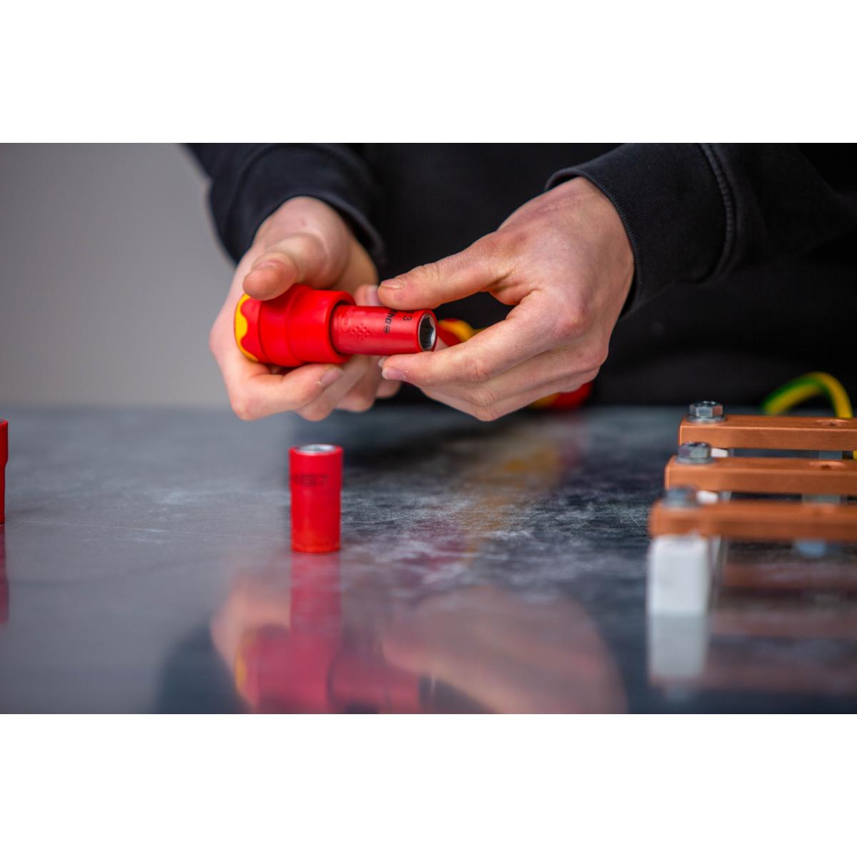 Wiha Drehmomentschlüssel electric 3/8 zoll für Steckschlüssel, variabel einstellbare Drehmomentbegrenzung