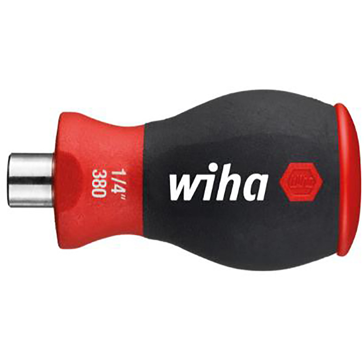 Wiha Schraubendreher mit Bit Magazin magnetisch Phillips, Schlitz mit 6 Bits, Stubby, 1/4 zoll in SB-Kartonverpackung - 5 Stück