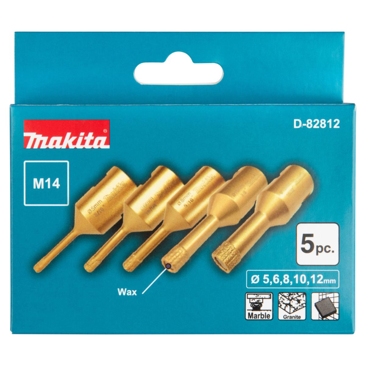 Makita Diamant-Hohlbohrkornen M14 5-teiliges Set