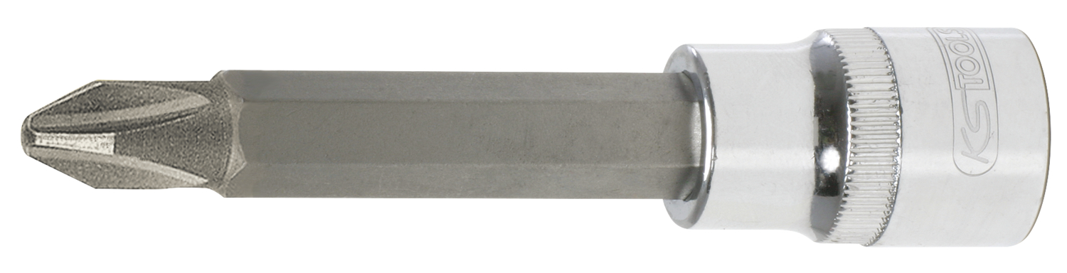 KS Tools 1/2" CHROMEplus Bit-Stecknuss, lang
