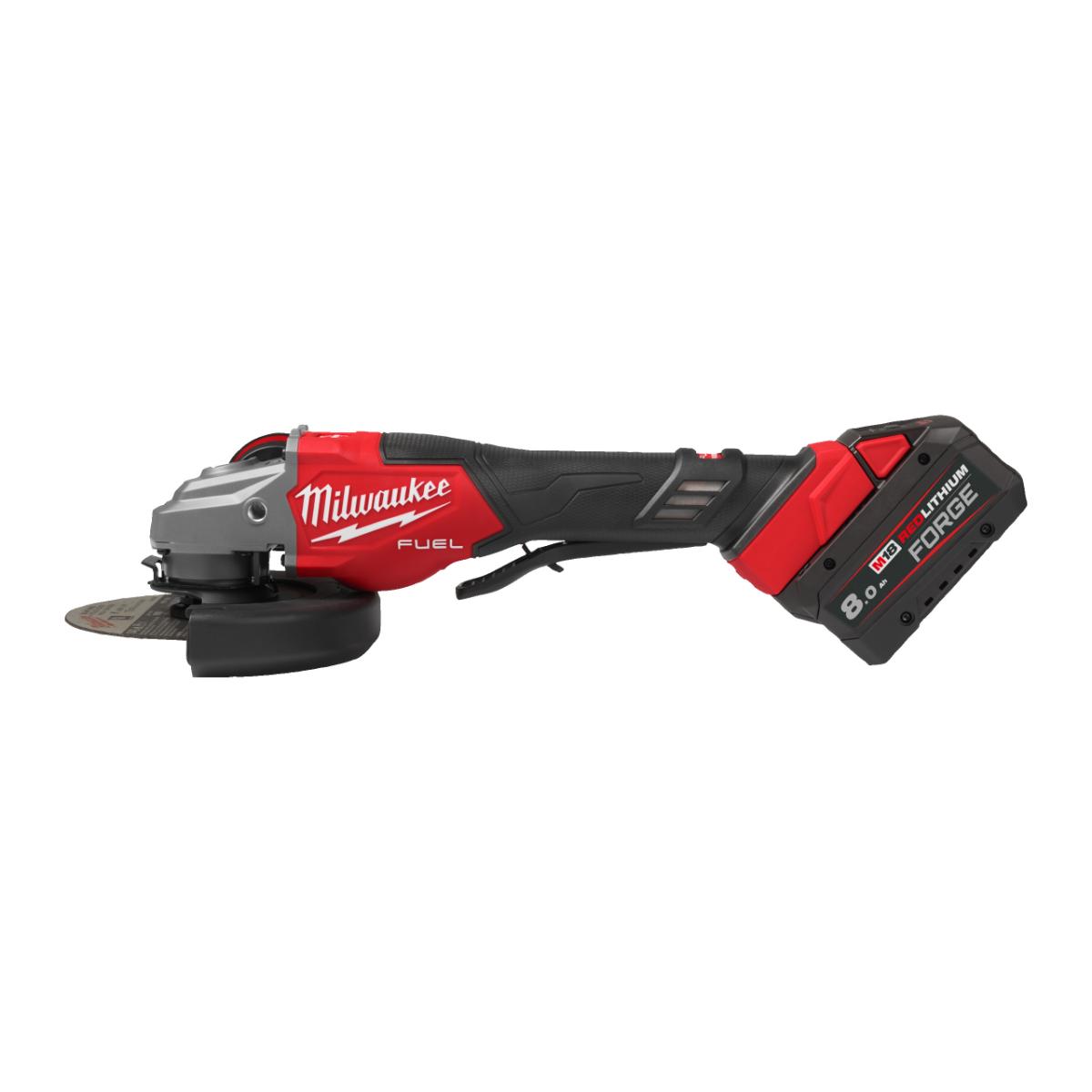 Milwaukee M18 FUEL Akku-Hochleistungswinkelschleifer 125mm mit Paddelschalter Gen 2 - M18FHSAG125XPD