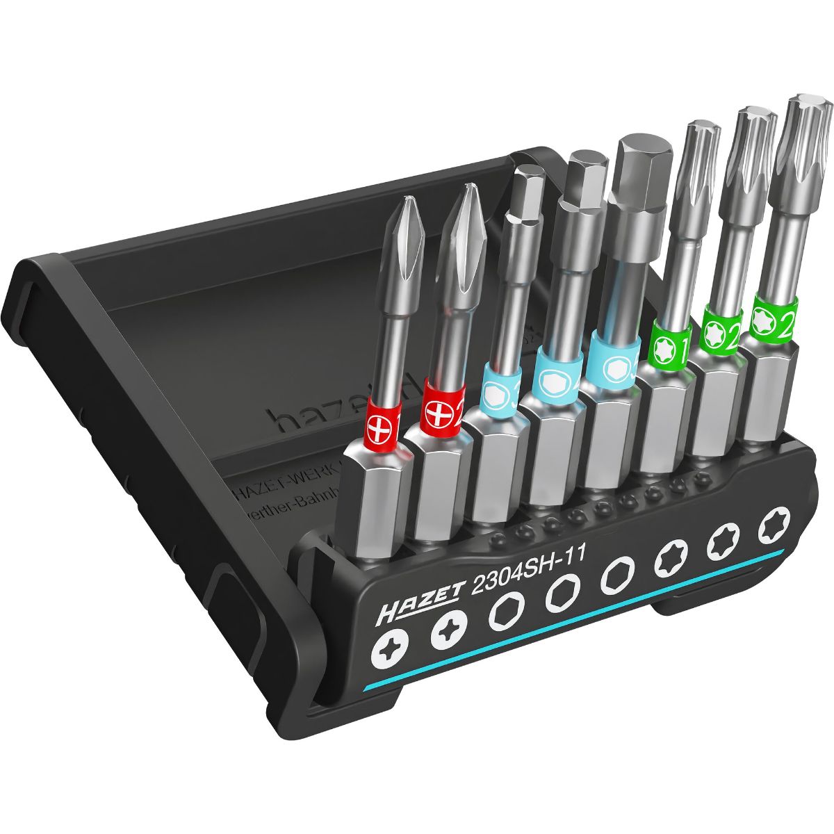 Set de mèches HAZET SmartHolder long 8 pièces - Hexagone 6,3 (1/4 pouce)