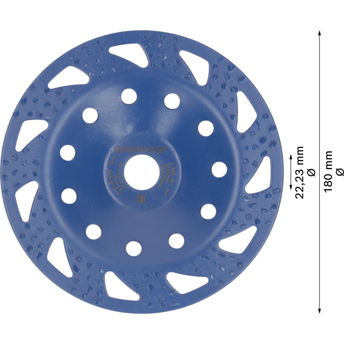 Bosch EXPERT Multi Material Carbide-Topfscheibe grob 180 mm, 22,23 mm