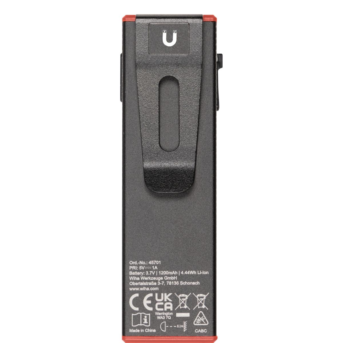 Wiha Handleuchte 800 lm mit USB-C-Ladekabel