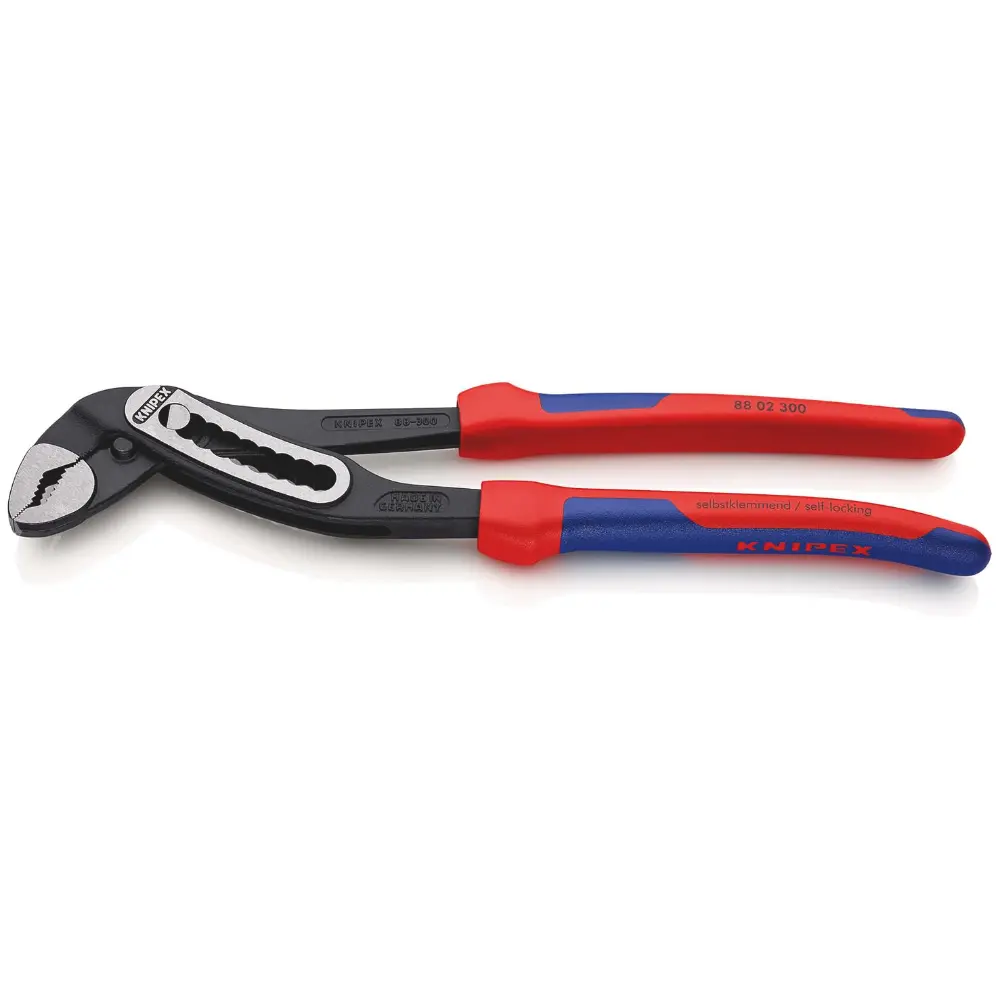 KNIPEX Alligator Wasserpumpenzange mit Mehrkomponenten-Hüllen schwarz atramentiert 300 mm
