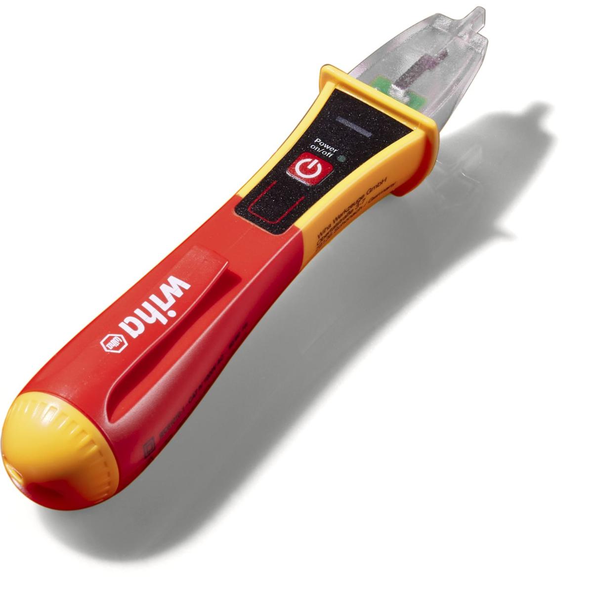 Wiha Spannungsprüfer Volt Detector berührungslos, einpolig, 90 – 1.000 V AC mit 2x AAA-Batterien