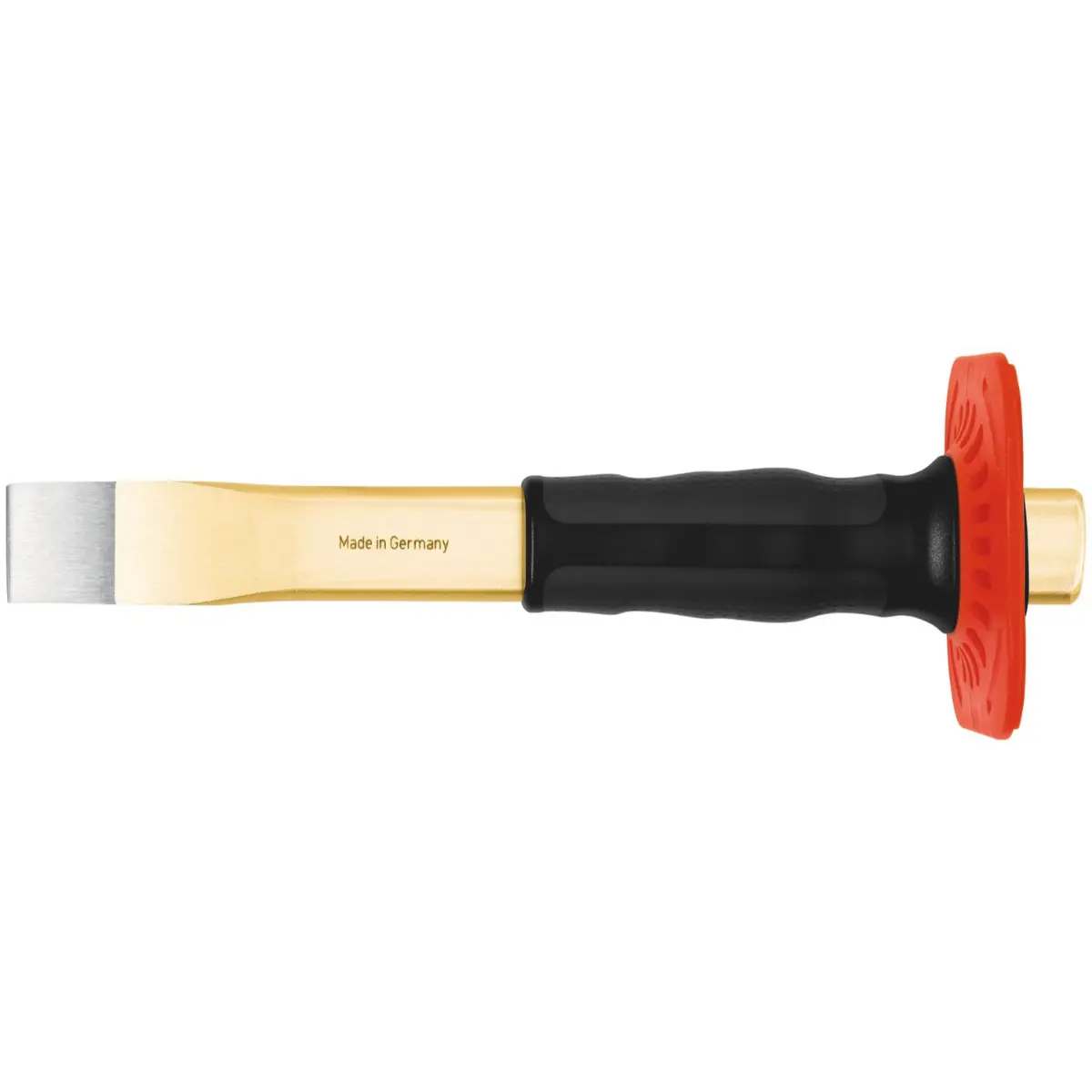 Rennsteig Schlitzmeißel mit Handschutz gebogen 27 x 240 mm, poliert