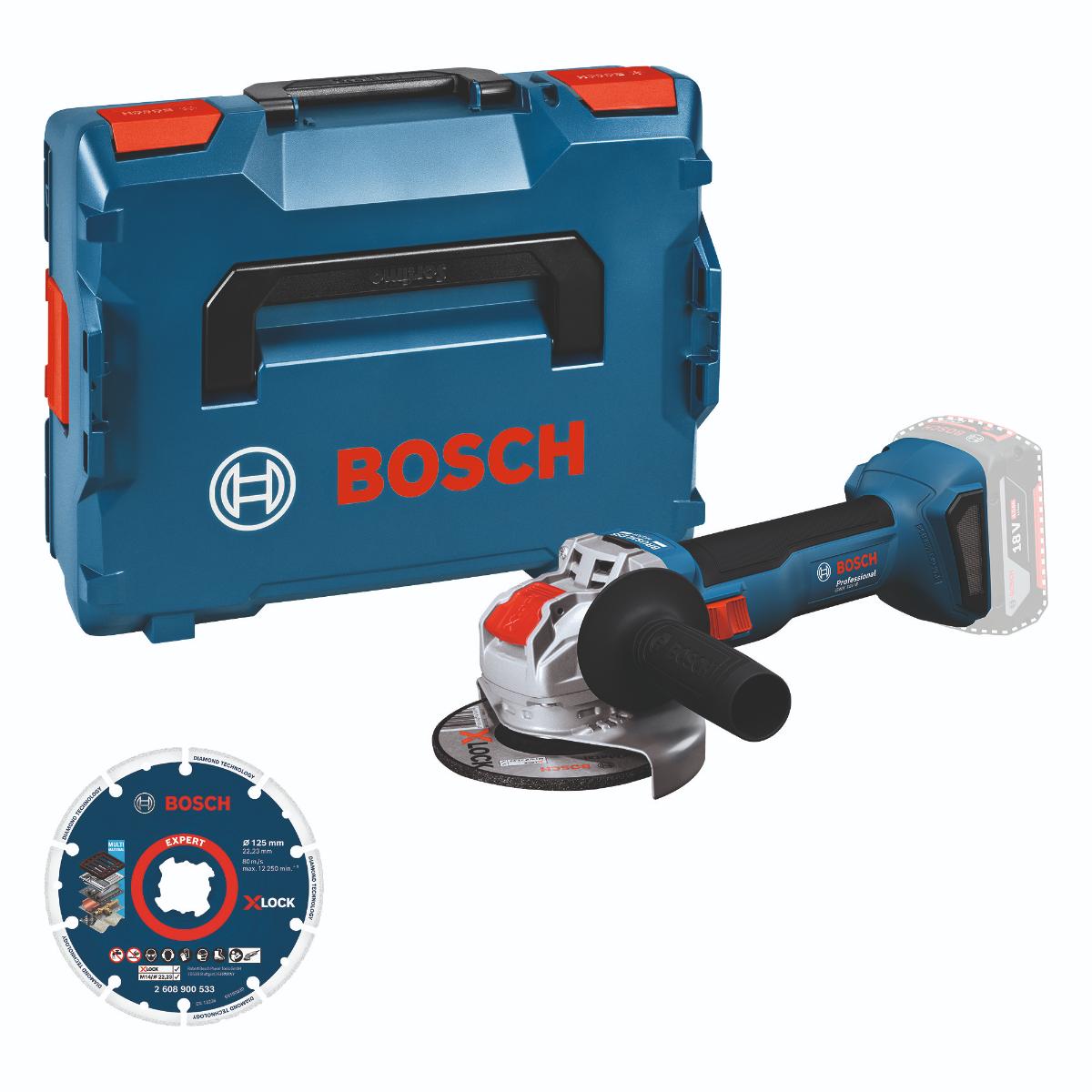 Bosch GWX 18V-8 + Diamanttrennscheibe in L-BOXX