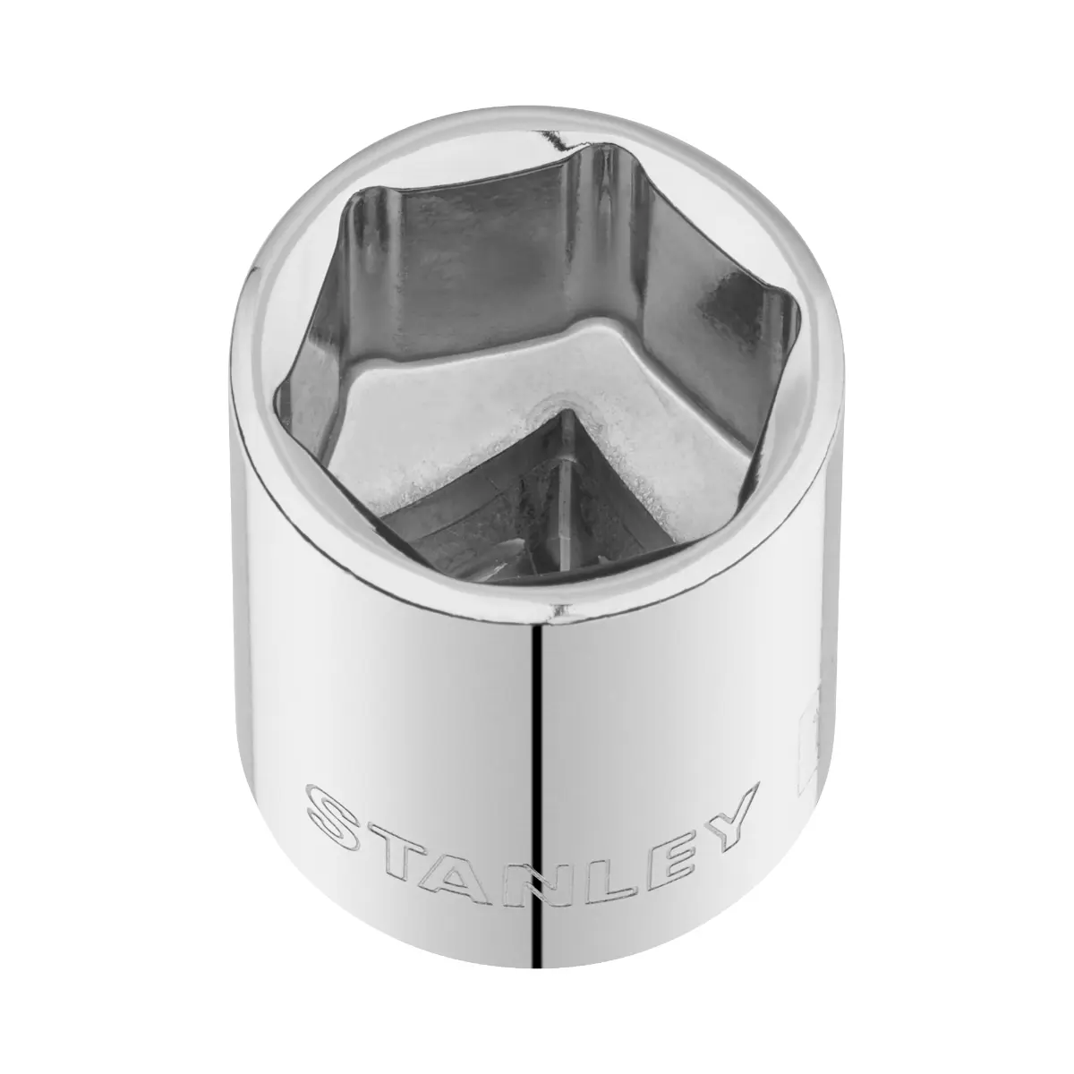 STANLEY 3/8 Zoll 6-Kant Stecknuss 19 mm mit MaxiDrive-Profil