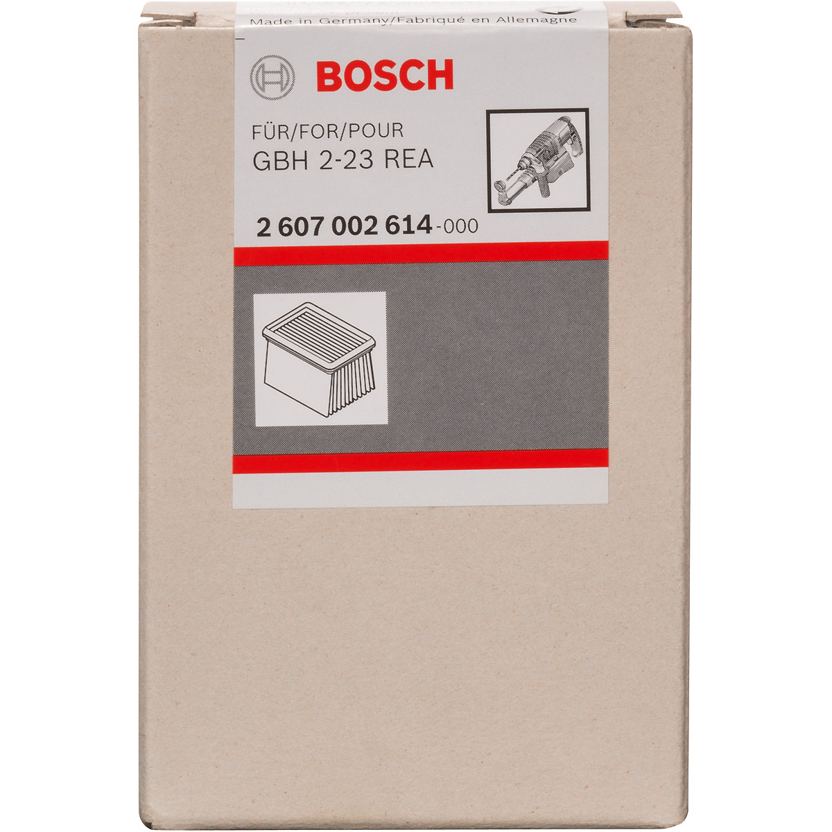 Bosch Filter für Absaugvorrichtung, passend zu GBH 2-23 REA, GSB 19-2 REA
