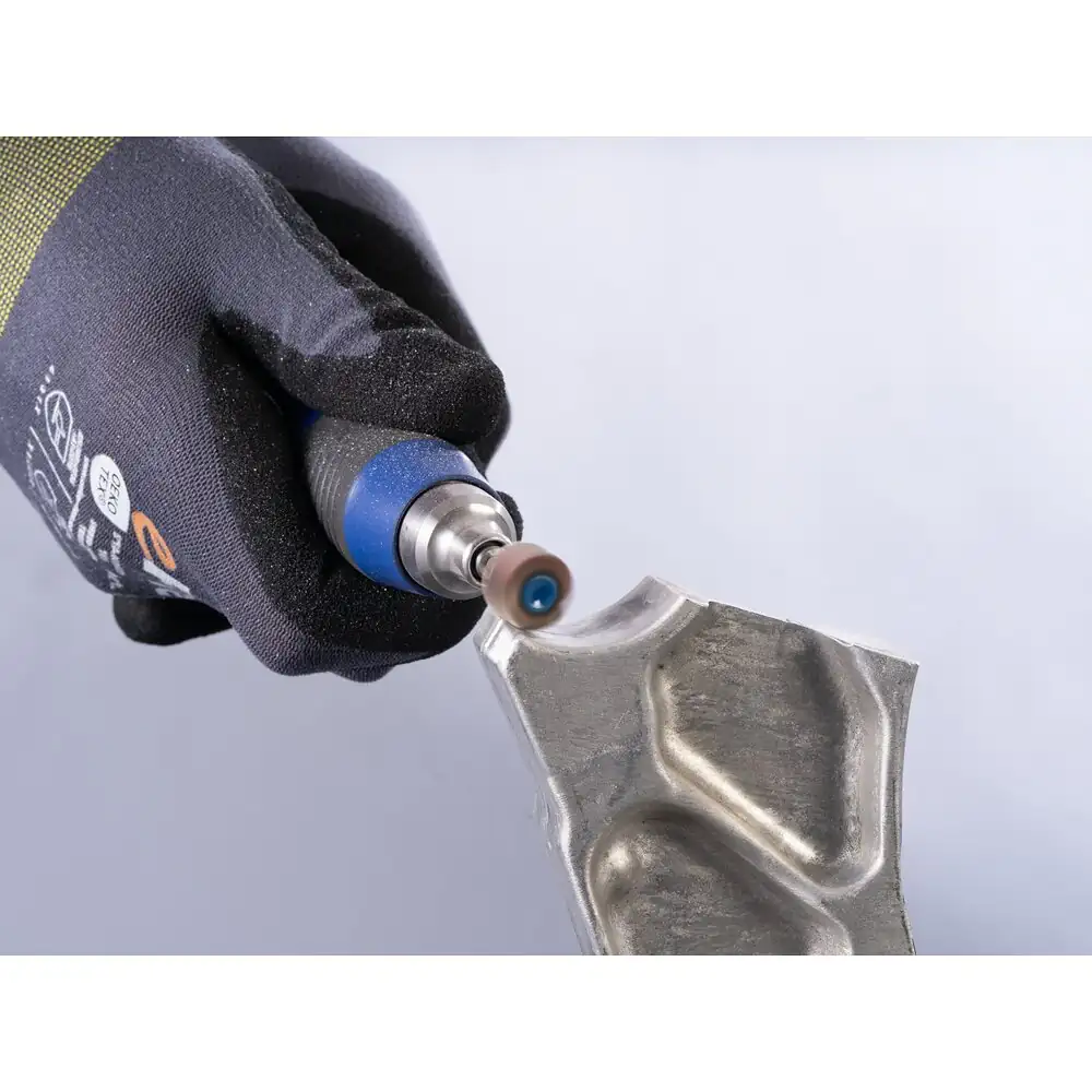 PFERD TOOLS Keramikkorn Fächerschleifer F Ø 15x10mm Schaft-Ø 3 mm CO-COOL120 hoher Abtrag auf Edelstahl