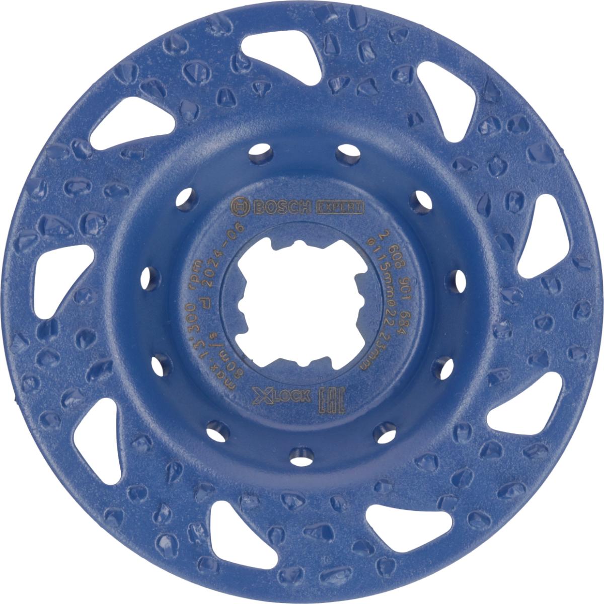 Bosch EXPERT Multi Material Carbide-Topfscheibe grob X-LOCK, 115 mm, 22,23 mm