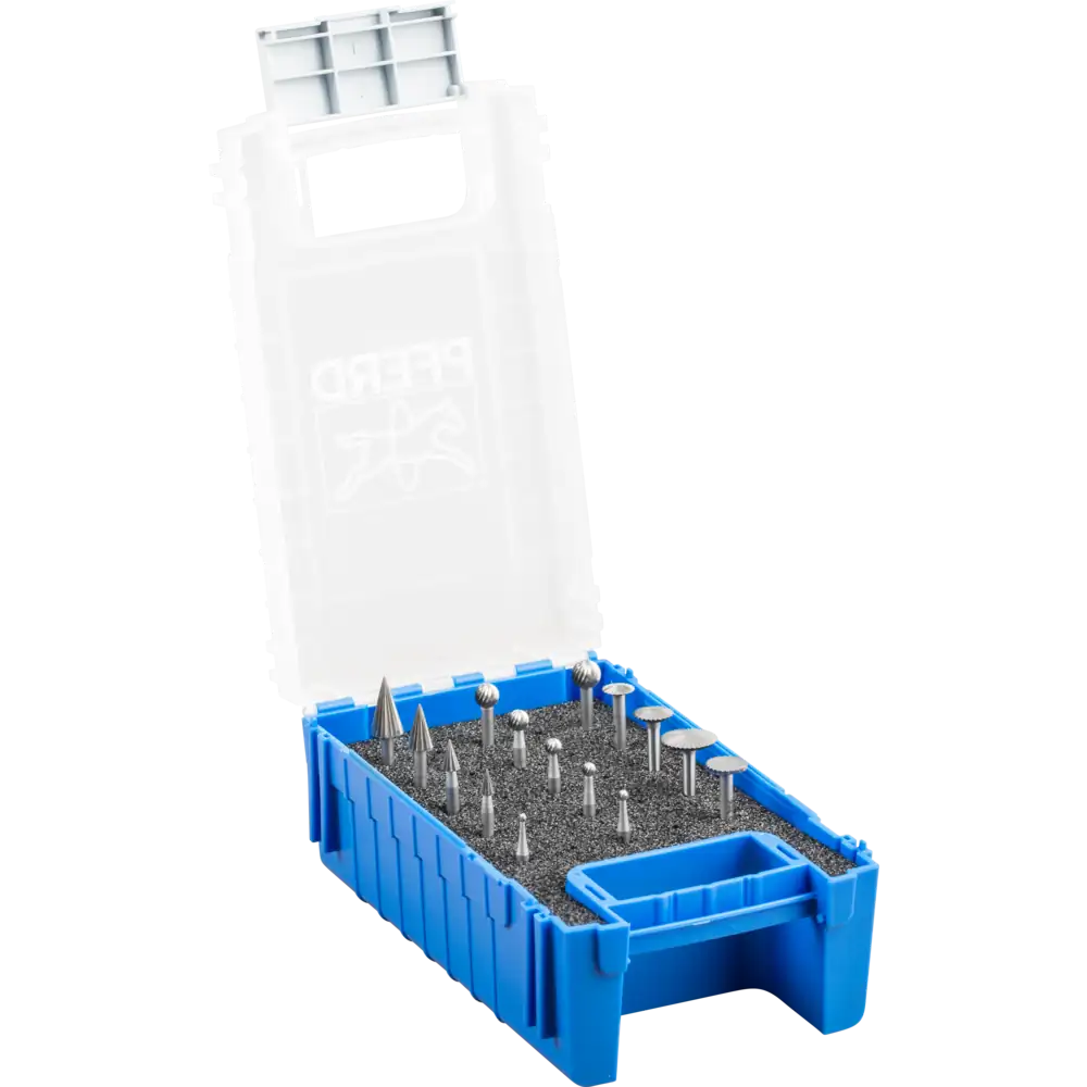 PFERD TOOLS HSS Feinfrässtift Set 84 15-tlg. Spezialzahnung universal mittel fein