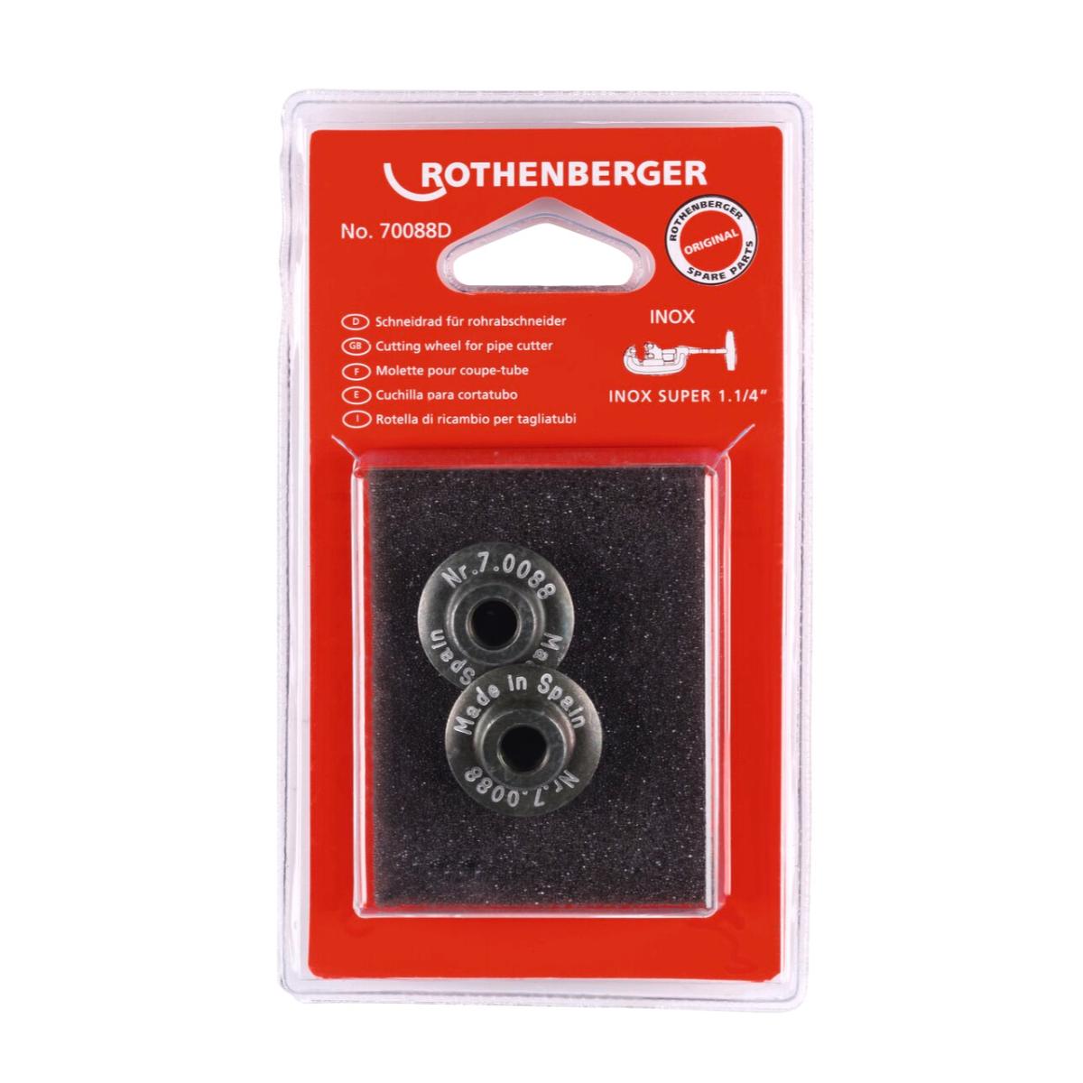 Rothenberger Schneidrad für SUPER 1.1/4 Zoll, Inox, 2 Stück