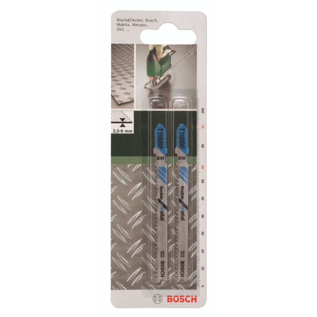 Bosch Stichsägeblatt Bimetall, T 118 BF Flexible for Metal