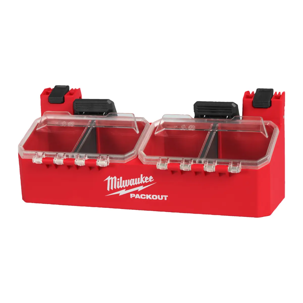 Milwaukee PACKOUT Seitenhalterung mit 2 Fächern und Deckel für PACKOUT Koffer