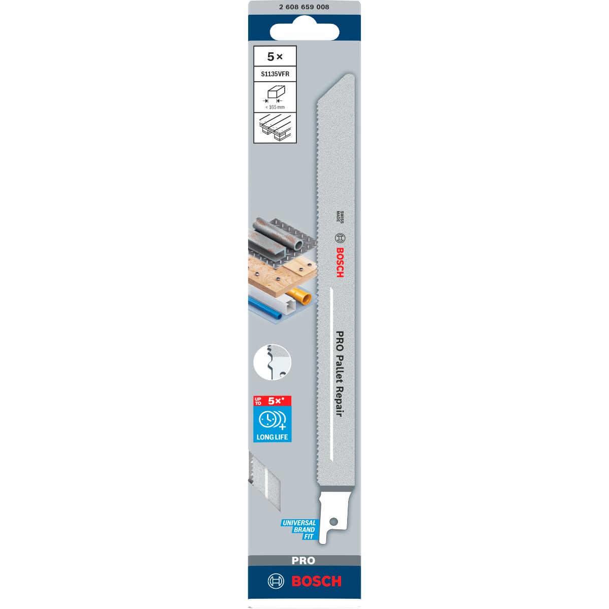 Bosch PRO Pallet Repair S1135VFR Blatt,1,25 x 19 x 225 mm