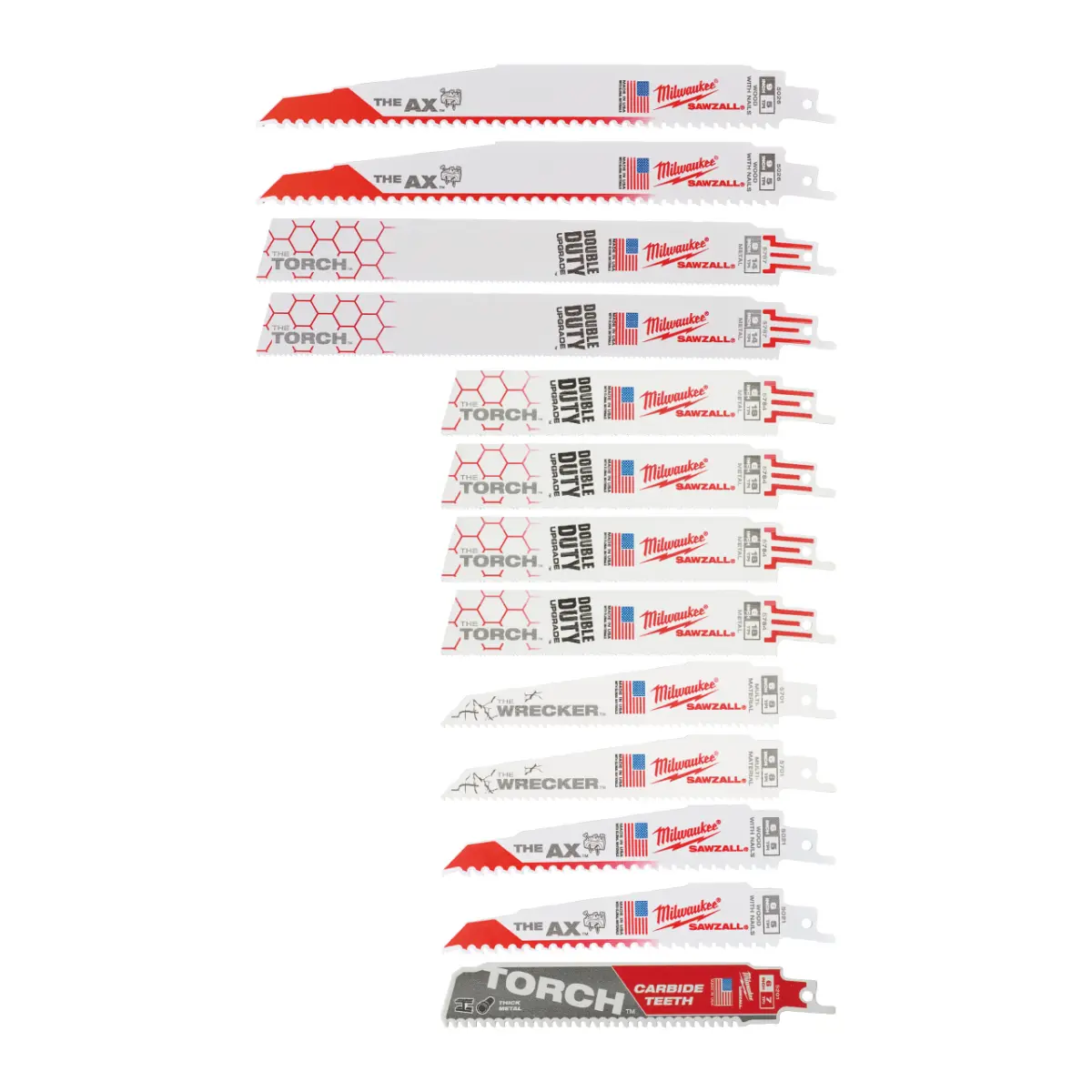 Milwaukee Säbelsägeblattset 13-teilig