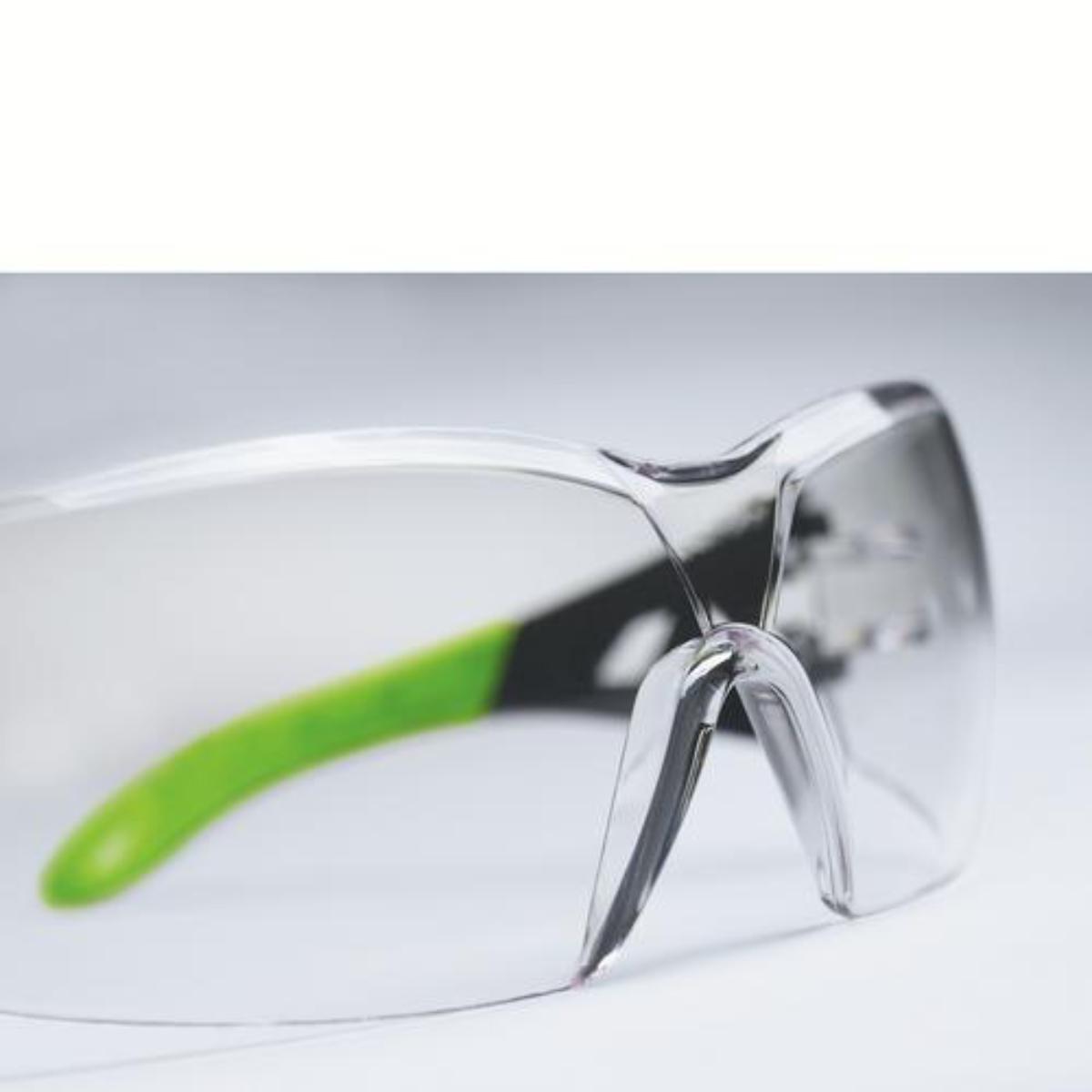 uvex Bügelbrille pheos schwarz, grün