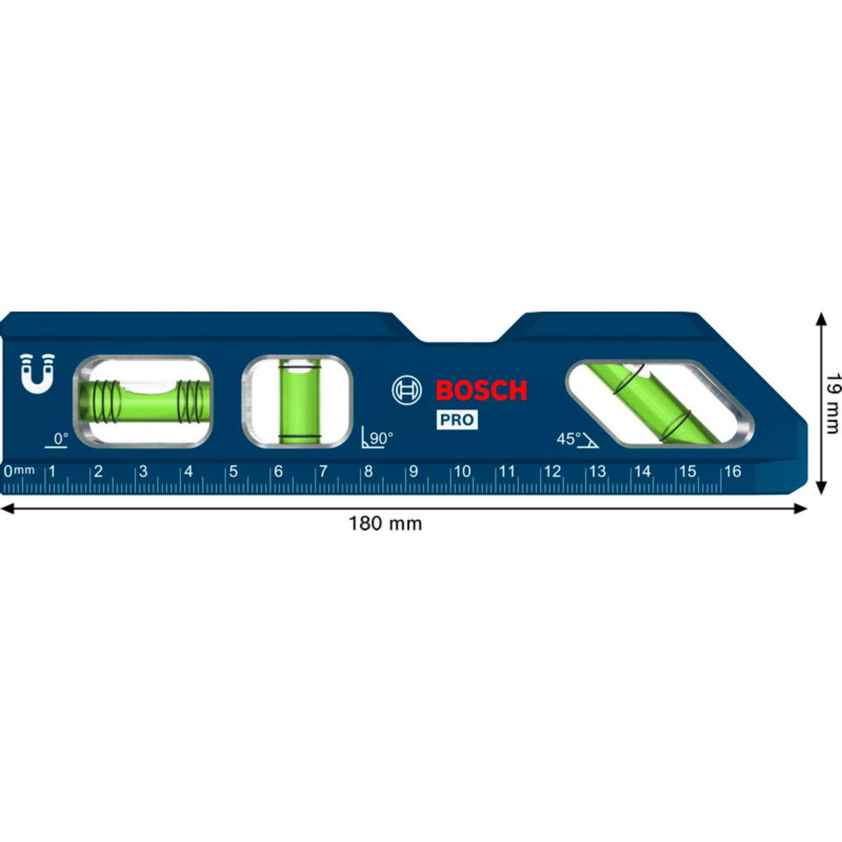 Bosch PRO Torpedo-Blockwasserwaage 180 mm / 7"