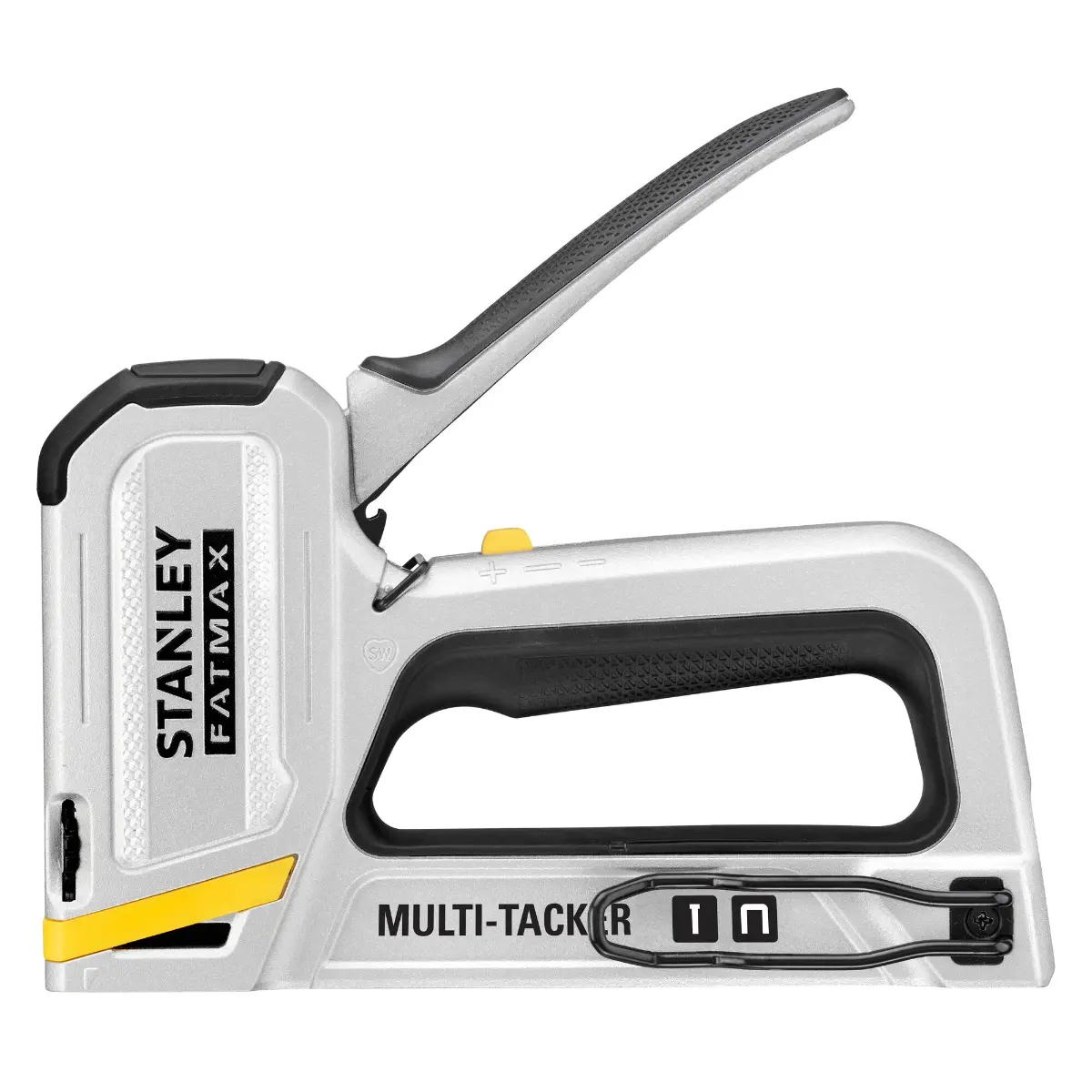 STANLEY FATMAX Handtacker 2-in-1, für Flachdrahtklammern und Nägel, Aluminiumgehäuse
