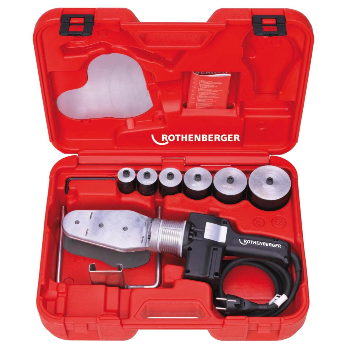 Rothenberger ROWELD Muffenschweißgerät P 63 S - 6 Sword, ther mit Set Ø 20 - 63 mm 110V