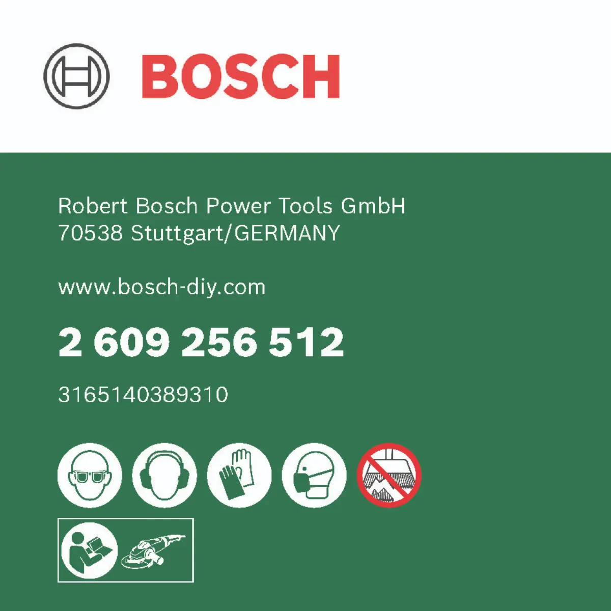 Bosch Scheibenbürste für Winkel- und Geradschleifer - Gezopfter Draht, 115 mm