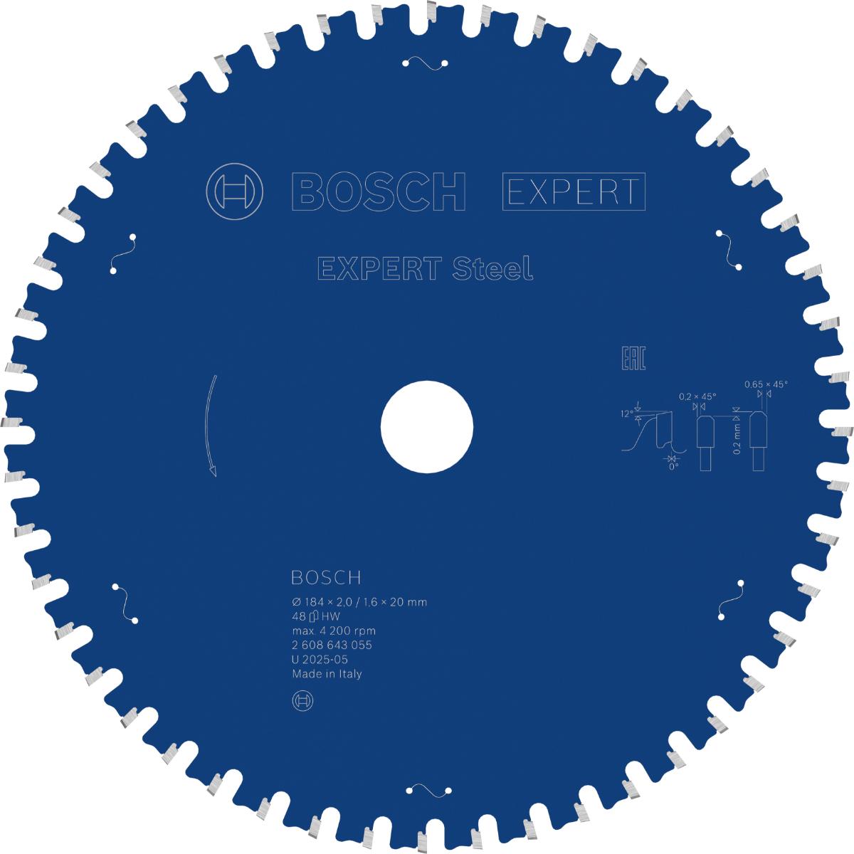Bosch Kreissägeblatt Expert for Steel