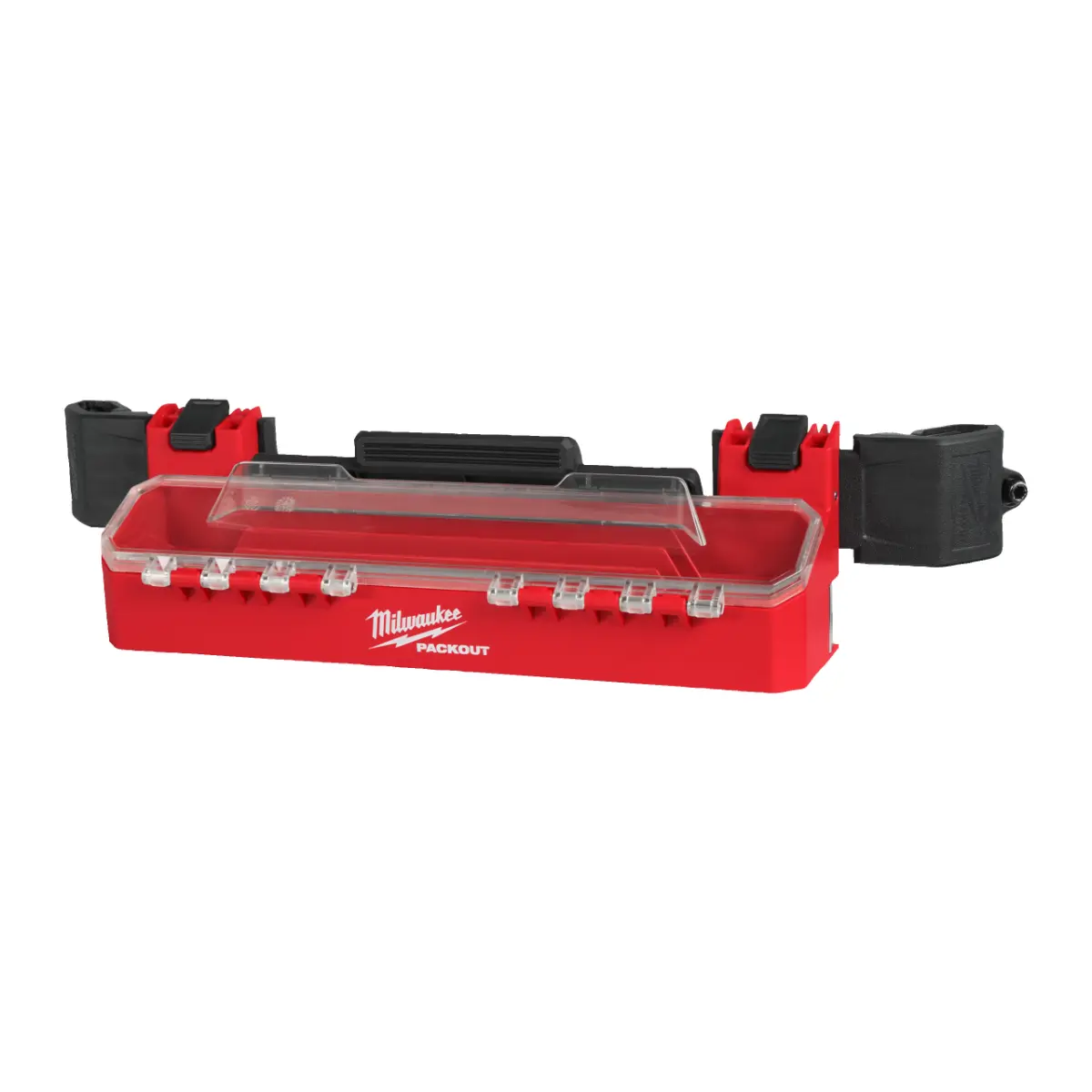 Milwaukee PACKOUT Seitenhalterung mit großem Fach und Deckel für PACKOUT Koffer