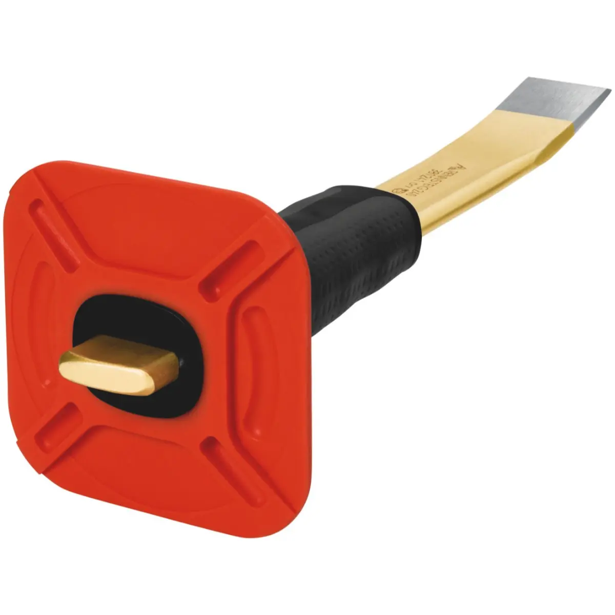 Rennsteig Schlitzmeißel mit Handschutz gebogen 27 x 240 mm, poliert