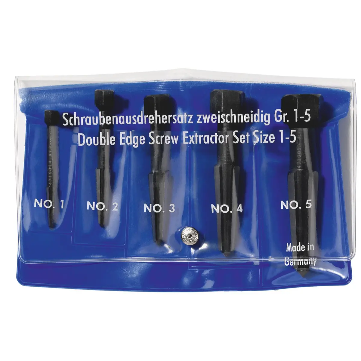 Rennsteig Schraubenausdrehersatz zweischneidig (5-teilig) in Kunststofftasche