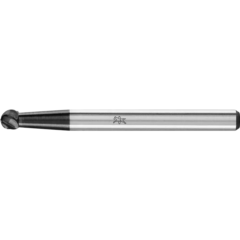PFERD TOOLS Hartmetall Hochleistungsfrässtift ALU Kugel KUD Ø 03x02mm Schaft-Ø 3mm HICOAT beschichtet für Alu/NE Metalle