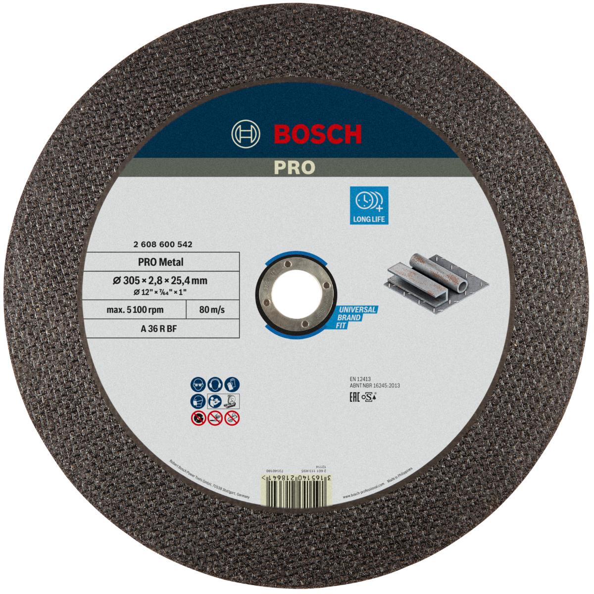 Bosch PRO Trennscheibe gerade Expert for Metal A 36 R BF