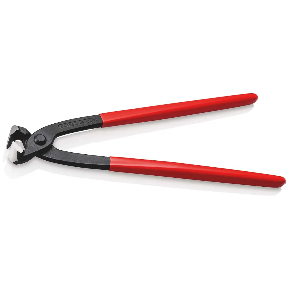 KNIPEX Monierzange (Rabitz- oder Flechterzange) mit Kunststoff überzogen schwarz atramentiert 300 mm